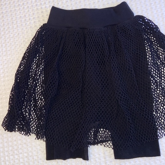 NEW! FREE PEOPLE Intimately How High Cifra Mesh Skirt Bike Shorts Black XS/S - Picture 5 of 8